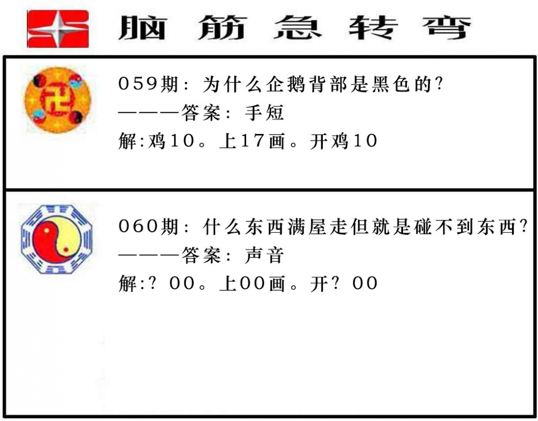 060期脑筋急转弯[图]