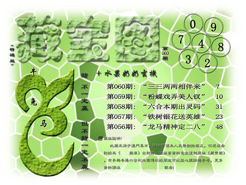 060期(水果奶奶藏宝图)正版[图]