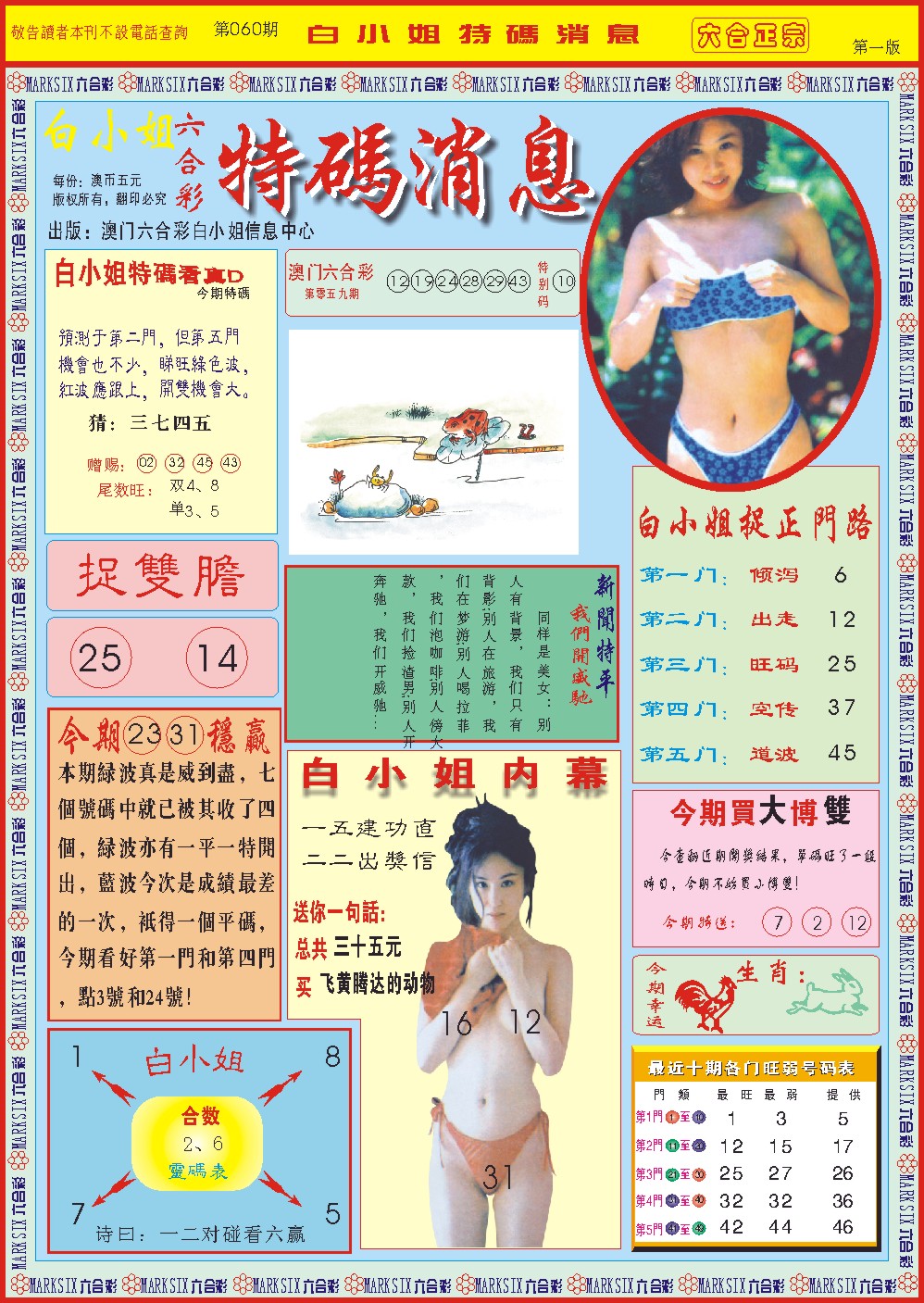 060期白小姐特码消息A[图]