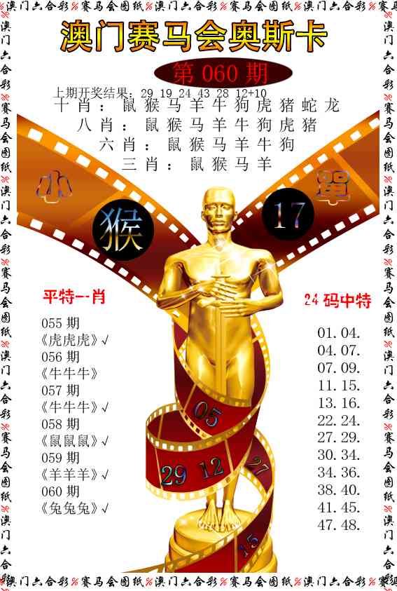 060期新奥斯卡[图]