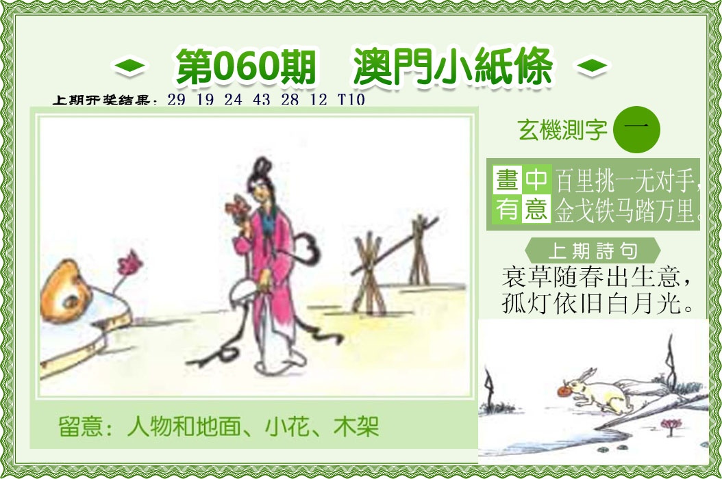 060期澳门小纸条[图]