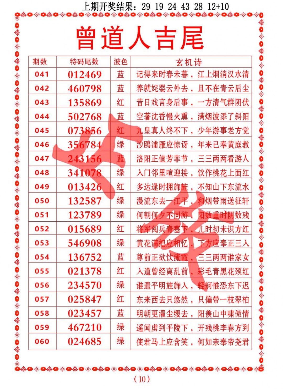 060期曾道人吉尾[图]