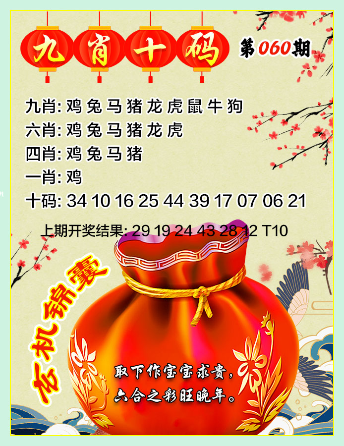 060期九肖十码[图]