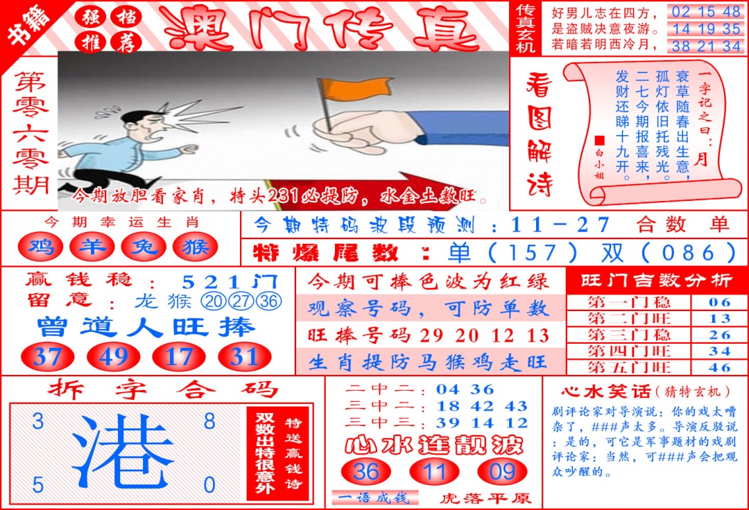 060期澳门传真玄机[图]