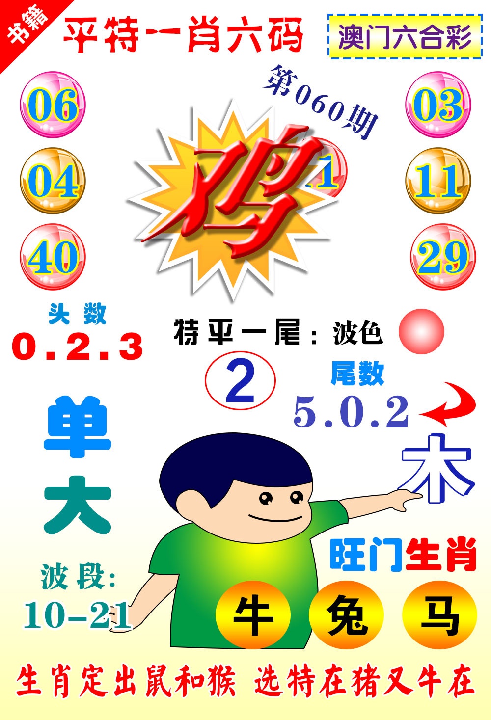 060期澳门一肖六码[图]