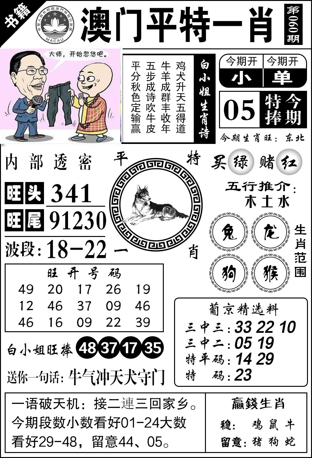 060期澳门内部透密[图]