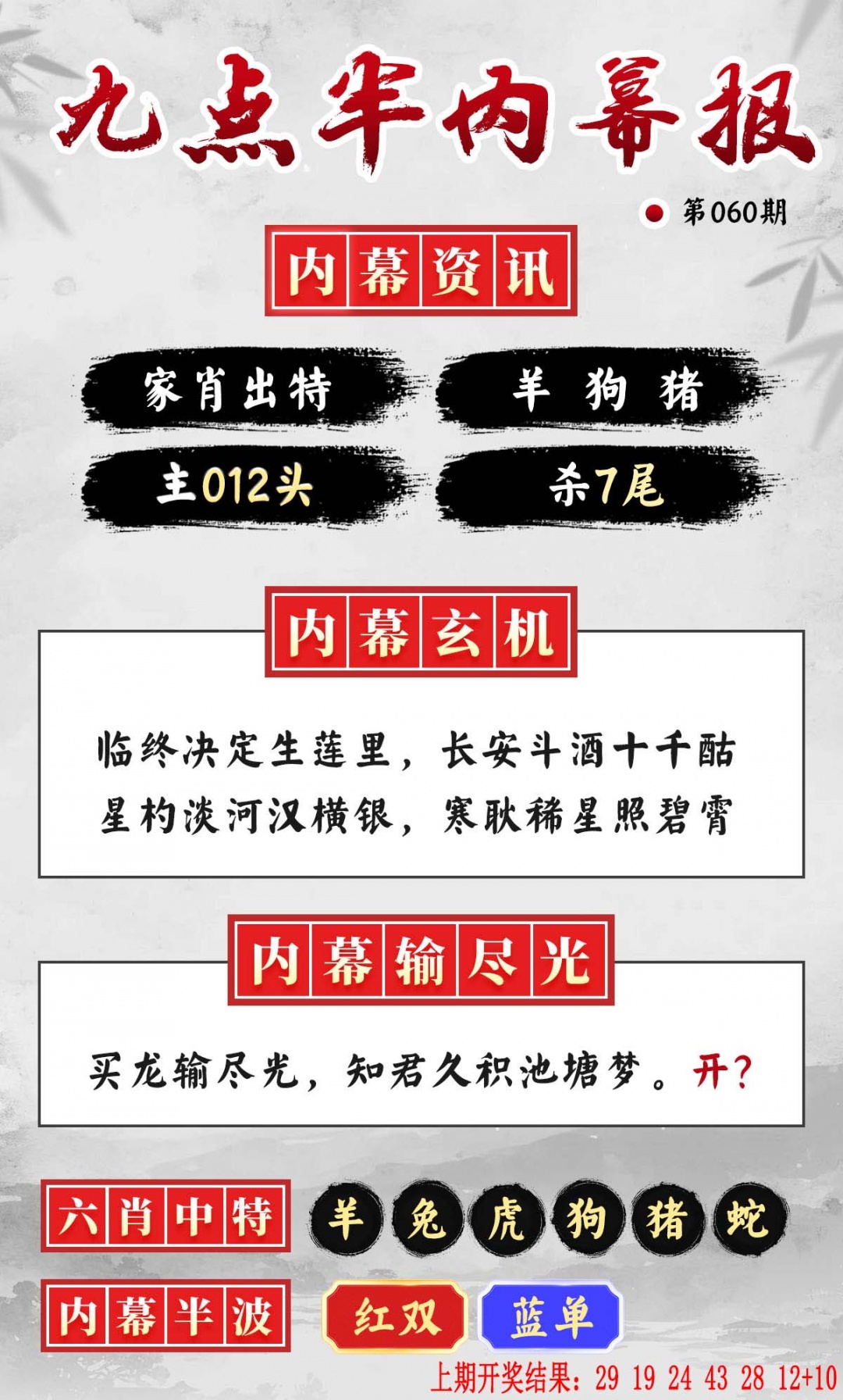 060期九点半内幕报[图]