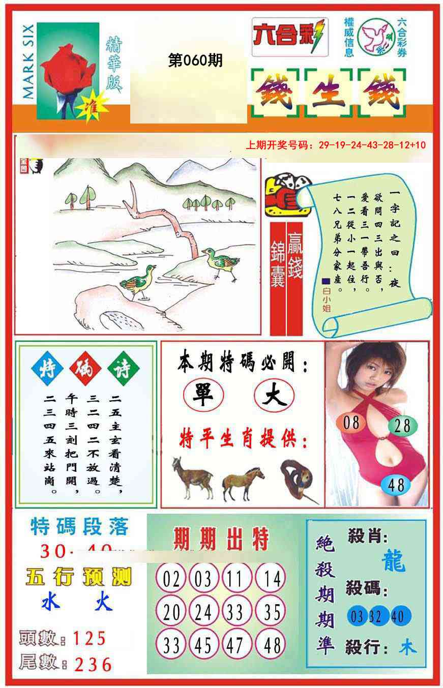 060期九龍钱生钱(推荐)[图]