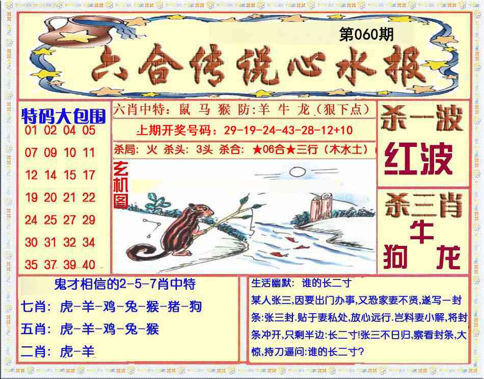 060期六合传说(心水版)[图]