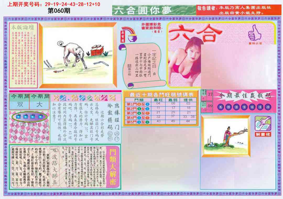 060期(新版)六合圆你梦A[图]