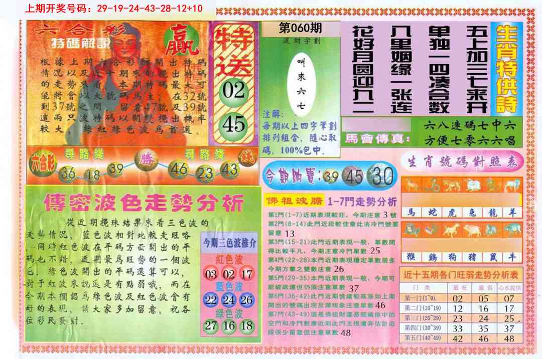 060期白小姐三点传密B[图]