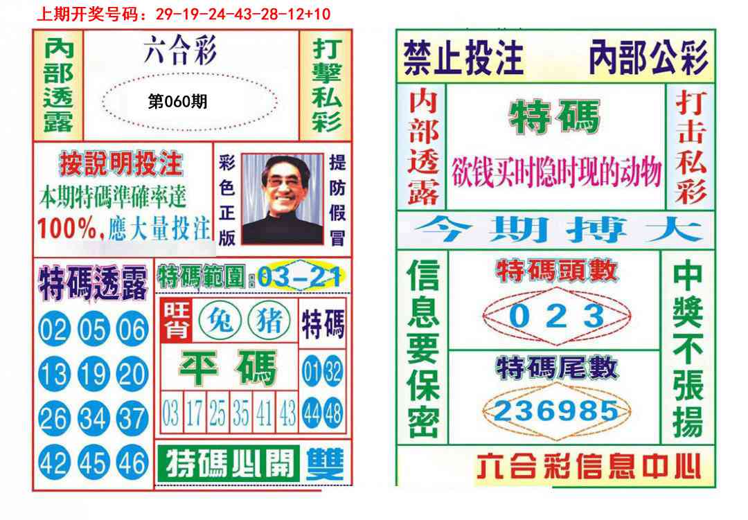 060期内部会员专用[图]