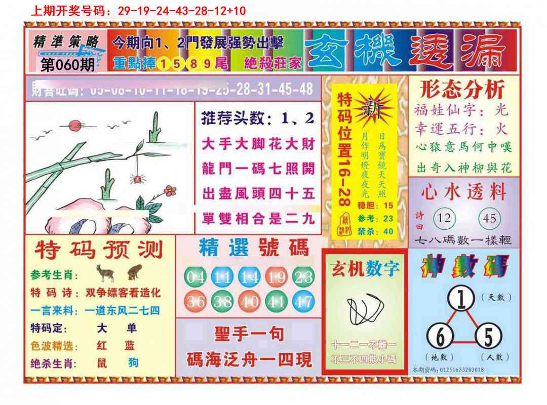 060期玄机透漏[图]