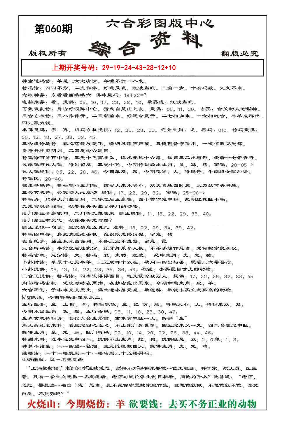060期内部综合资料[图]