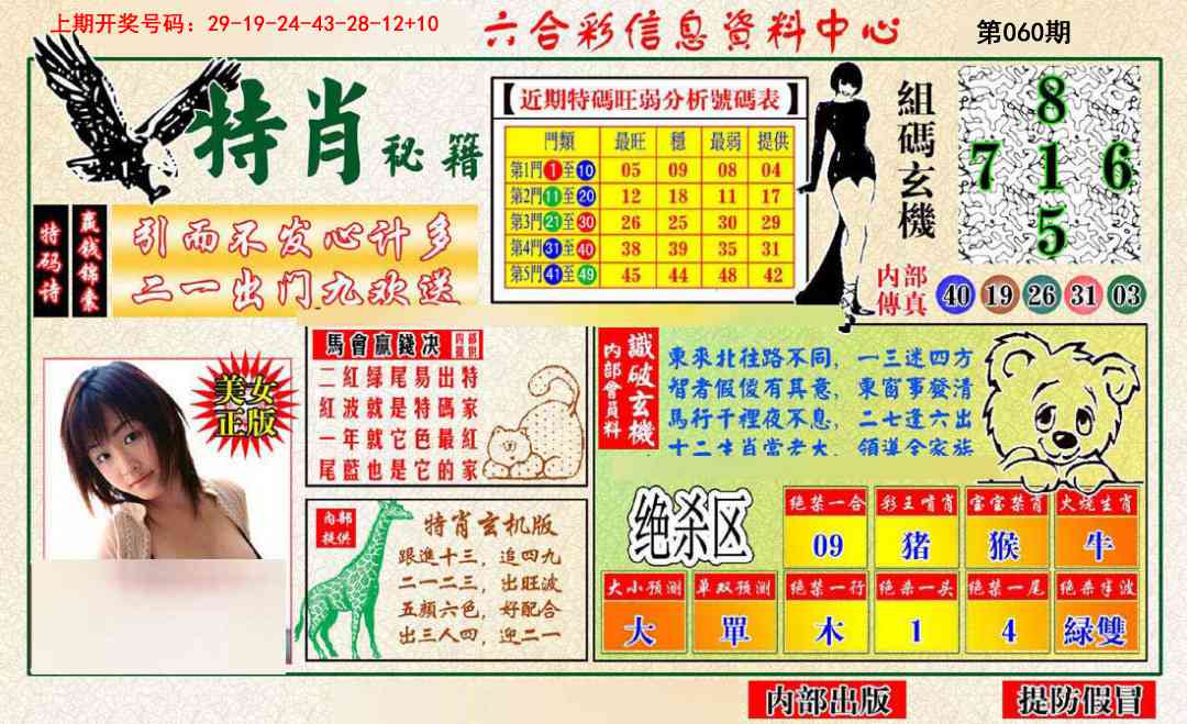 060期特肖秘籍[图]