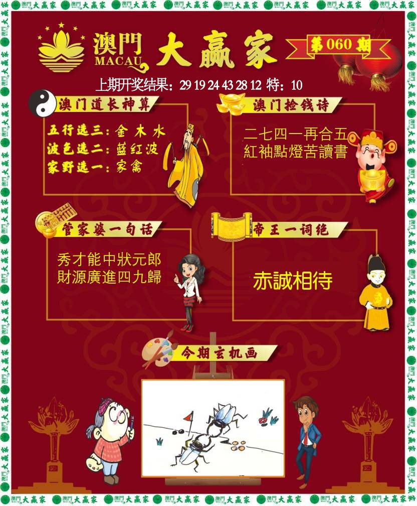 060期大赢家[图]