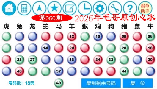 060期毛哥心水[图]