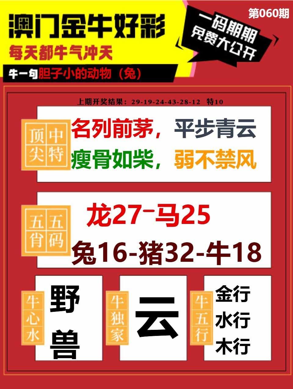 060期金牛好彩[图]