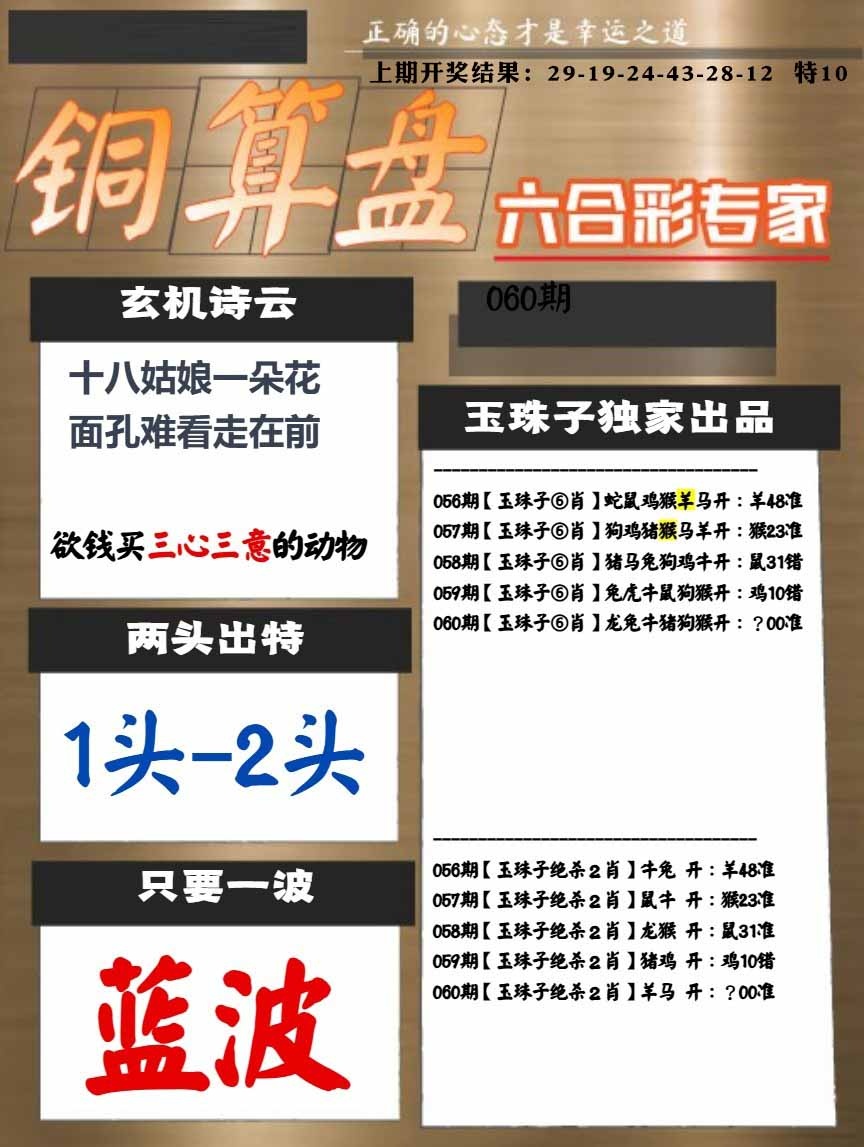 060期白小姐心水[图]